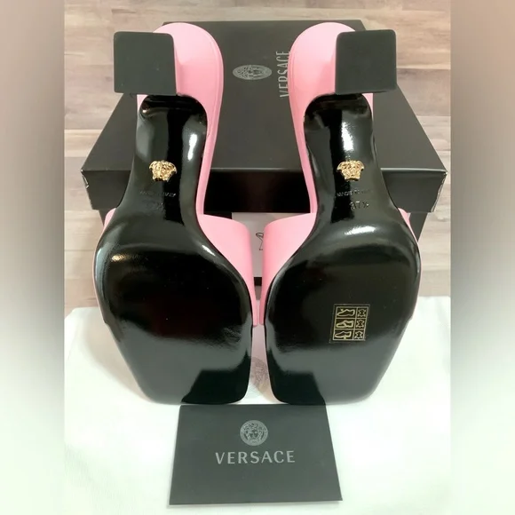 AUTHENTIC Versace Medusa Heeled Sandal